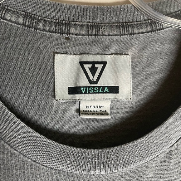 Visla Men’s Gray T-shirt size - Picture 3 of 7